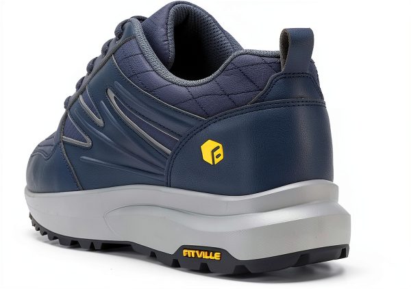 Pavo Mens Wide Hiking Shoes Slip Resistant Comfortable-5