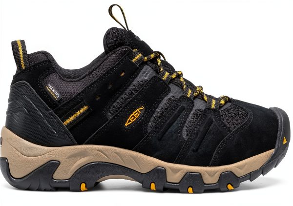 KEEN Hiking Shoes Waterproof Leather Mens Outdoor Traction-1