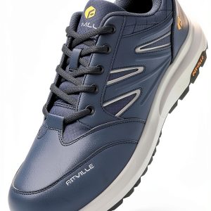 Pavo Mens Wide Hiking Shoes Slip Resistant Comfortable-0
