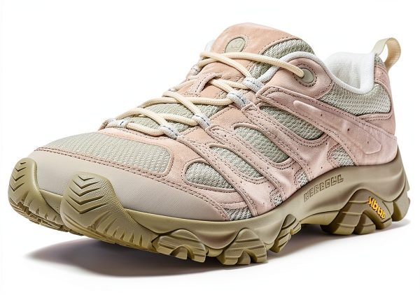Merrell Hiking Shoes Mens Vibram Outsole Pig Suede Leather-0