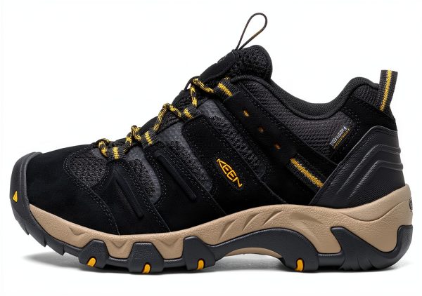 KEEN Hiking Shoes Waterproof Leather Mens Outdoor Traction-2