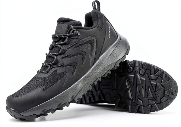 OUTJET Mens Waterproof Hiking Shoes All Terrain Traction-7
