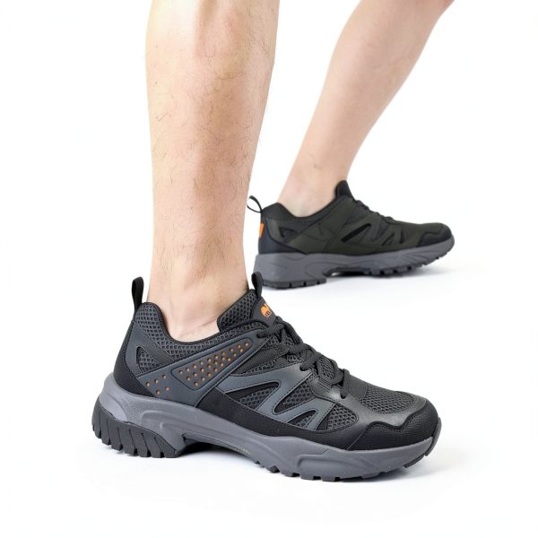 CAMELSPORTS Mens Hiking Shoes Leather Mesh Durable Comfort-5