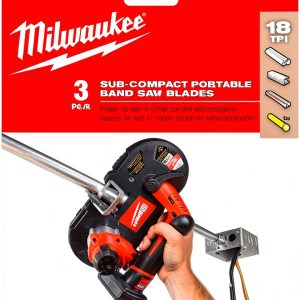 Milwaukee Band Saw Blade Alloy Steel 18 Teeth Portable-0