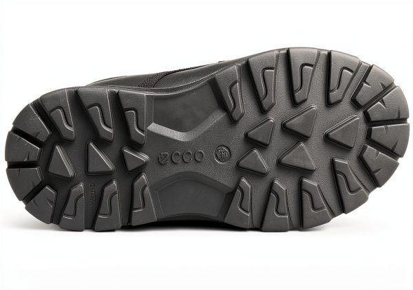 ECCO Mens Hiking Shoes Waterproof Leather Black Size-3
