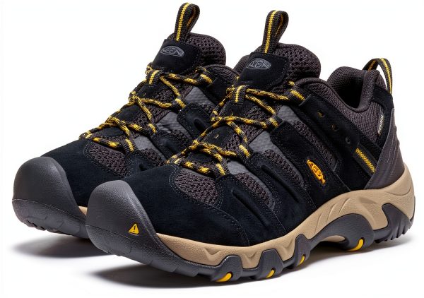 KEEN Hiking Shoes Waterproof Leather Mens Outdoor Traction-3
