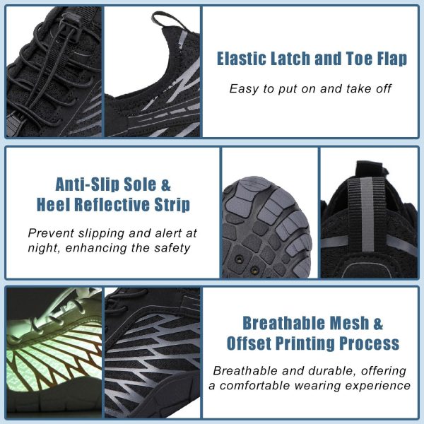 Barefoot Hiking Shoes Wide Toe Box Breathable Non-Slip Mens-3