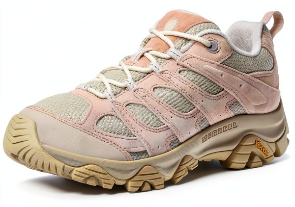 Merrell Hiking Shoes Mens Vibram Outsole Pig Suede Leather-6