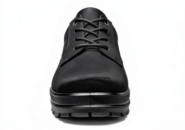 ECCO Mens Hiking Shoes Waterproof Leather Black Size-5