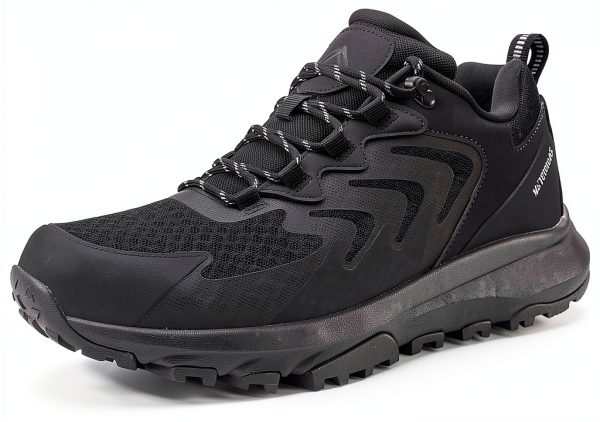 OUTJET Mens Waterproof Hiking Shoes All Terrain Traction-8