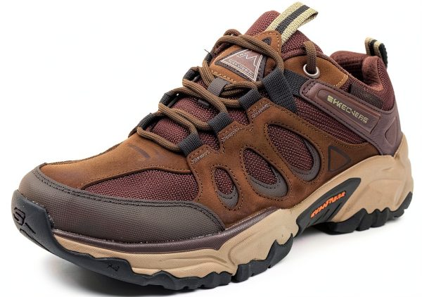 Skechers Mens Hiking Shoes Water Repellent Memory Foam-0