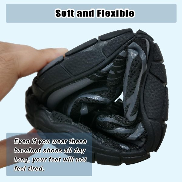 Barefoot Hiking Shoes Wide Toe Box Breathable Non-Slip Mens-5