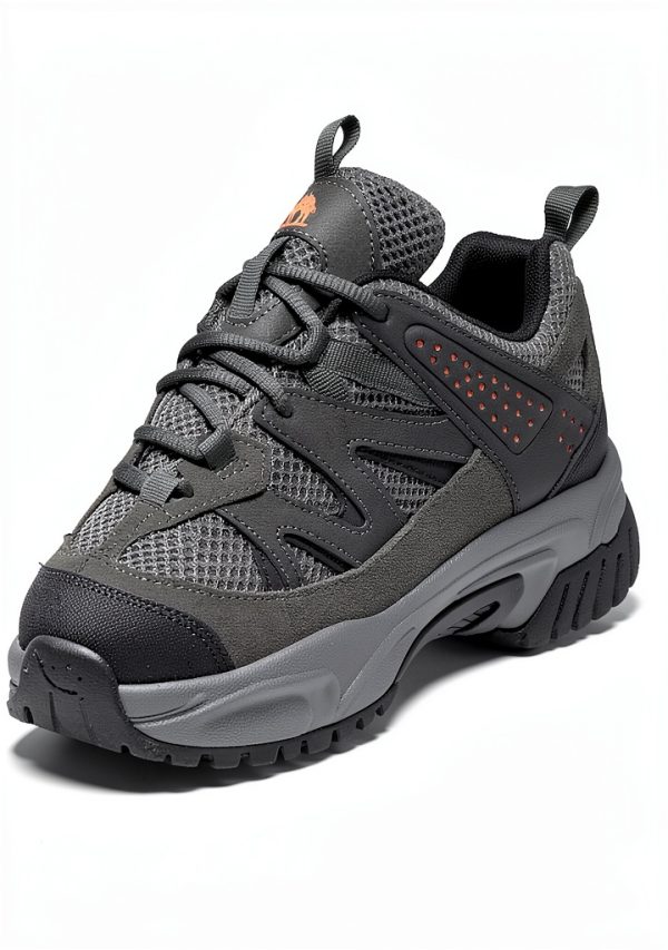 CAMELSPORTS Mens Hiking Shoes Leather Mesh Durable Comfort-4