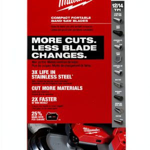 Milwaukee Band Saw Blade 48-39-0631 Red 24-Tooth Compact 3 Pack-0