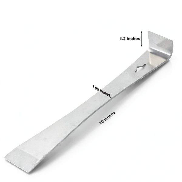 3-In-1 Pry Bar, 10 Inch Premium Crowbar with Nail Puller for Prying, Scraping, Lifting, Pulling, Heavy Duty Stainless Steel Pry Bars for Home Remolding, Woodworking, Beekeeping-1