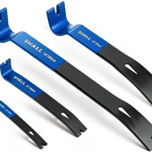 Flat Pry Bar Set 4-Piece by SHALL Heavy Duty High‑Carbon Steel Crowbar-0