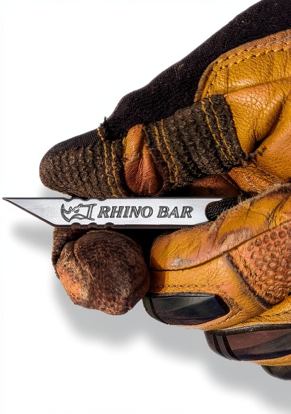 Milspin Rhino Bar Stainless Steel Mini Pry Bar Keychain 3in x .35in-0