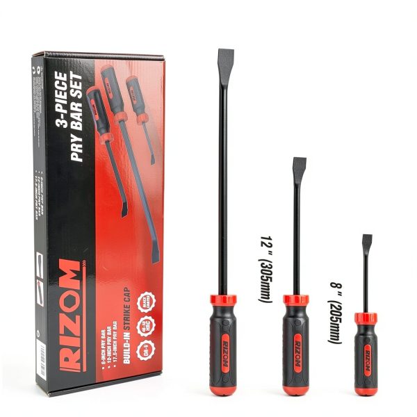 Rizom Pry Bar Set 3-Piece Hand Tool with Angled Tip and Strike Cap-3