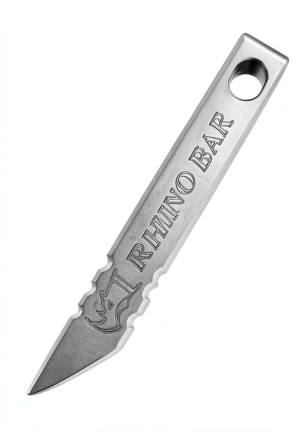 Milspin Rhino Bar Stainless Steel Mini Pry Bar Keychain 3in x .35in-1