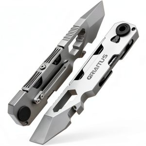 EDC Pry Bar Multitool with Bi-Directional Ratchet Screwdriver & Everlasting Pen, Wrenches, Crowbar, Bottle and Box Openers - Your Versatile Companion for Everyday Carry and Camping Accessories-0