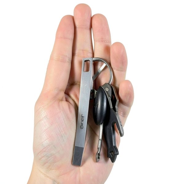 Keychain Pry Bar by UPIUU Stainless Steel EDC Mini Tool-3