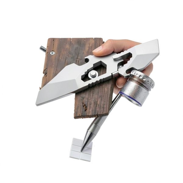 EDC Pry Bar Multitool with Bi-Directional Ratchet Screwdriver & Everlasting Pen, Wrenches, Crowbar, Bottle and Box Openers - Your Versatile Companion for Everyday Carry and Camping Accessories-6